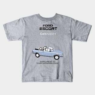 FORD ESCORT CABRIOLET - owners handbook Kids T-Shirt